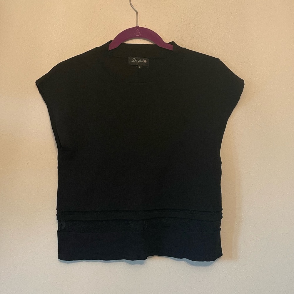 REVOLVE Black Crop Top